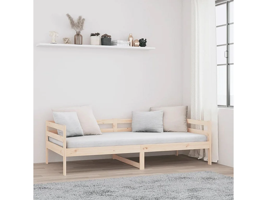 Slaapbank zonder matras 80x200 cm massief grenenhout