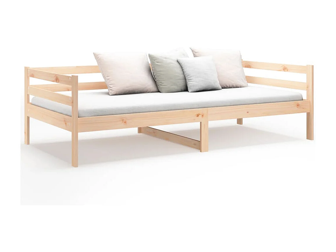 Slaapbank zonder matras 80x200 cm massief grenenhout