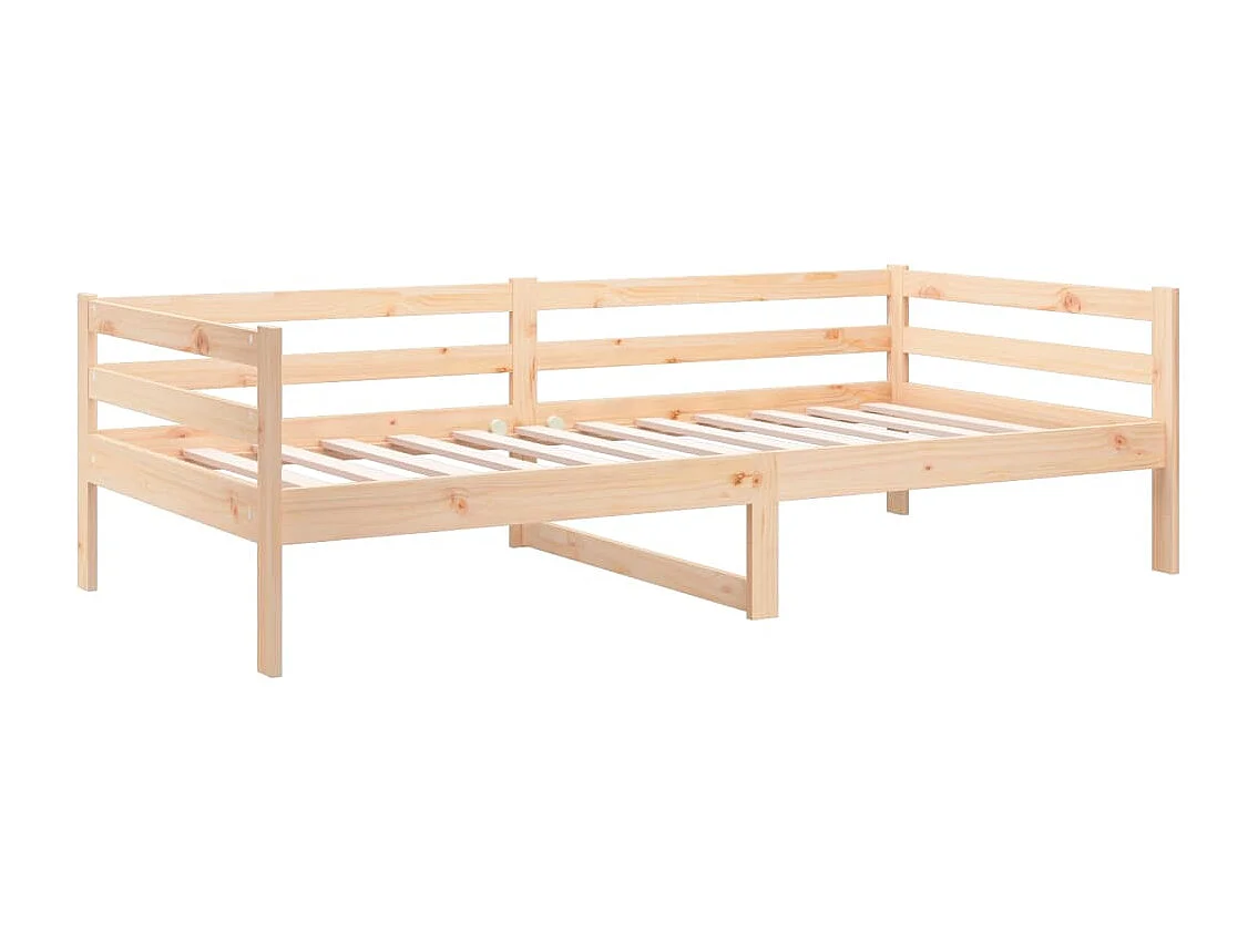 Slaapbank zonder matras 80x200 cm massief grenenhout