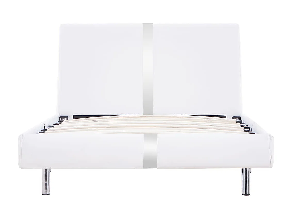 Cadre de lit Blanc Similicuir 90 x 200 cm