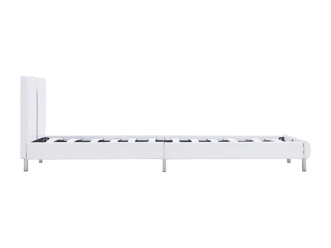 Cadre de lit Blanc Similicuir 90 x 200 cm