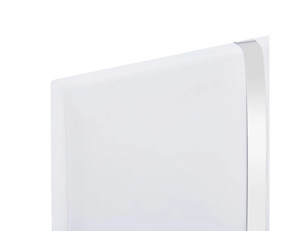 Cadre de lit Blanc Similicuir 90 x 200 cm