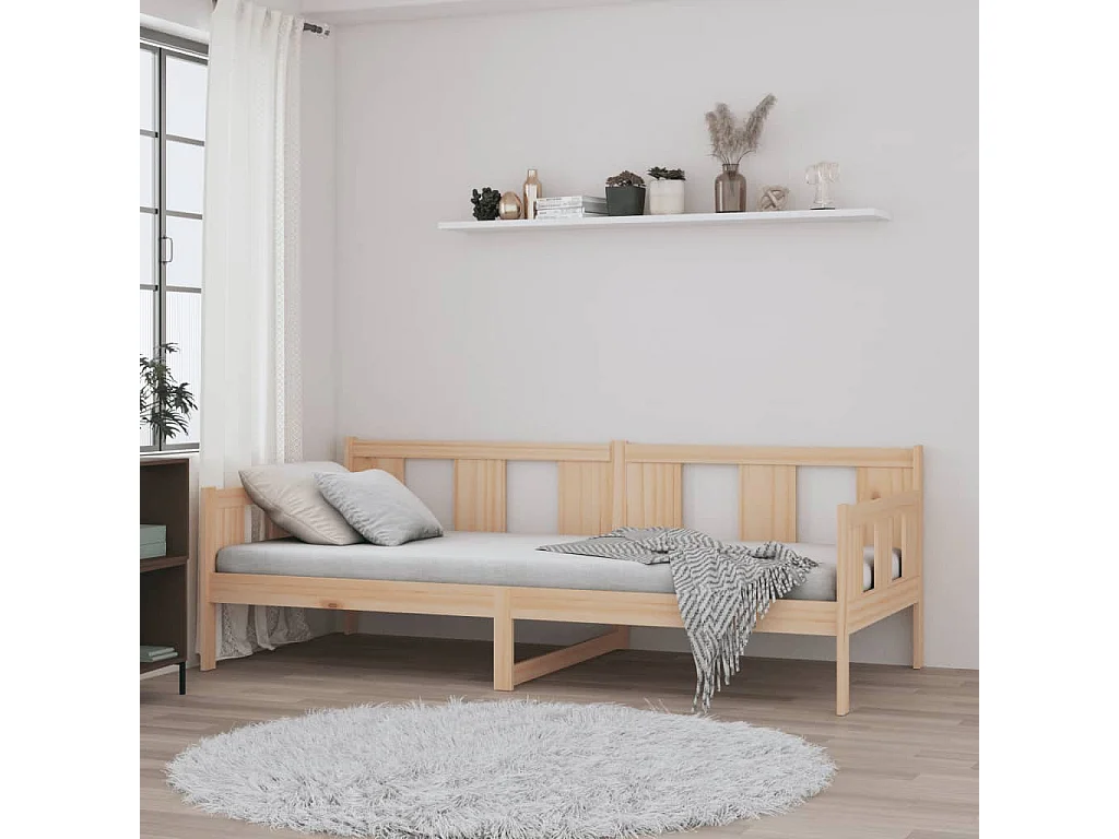 Lit de jour Bois massif de pin 80x200 cm