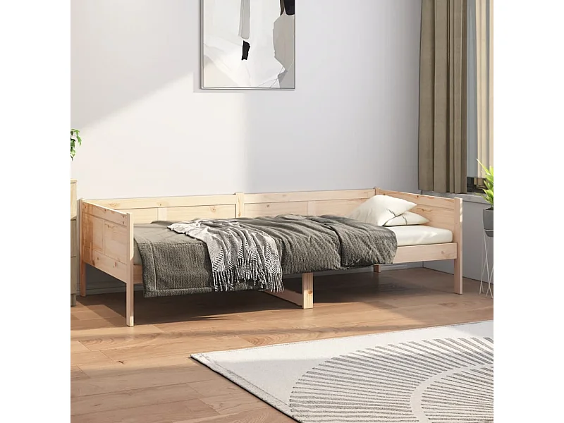 Lit de jour bois de pin massif 80x200 cm