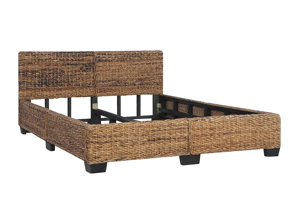 Cadre de lit Rotin naturel 140 x 200 cm