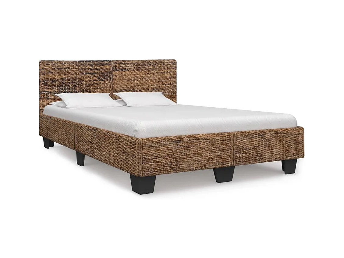 Bedframe natuurlijk rattan 140x200 cm