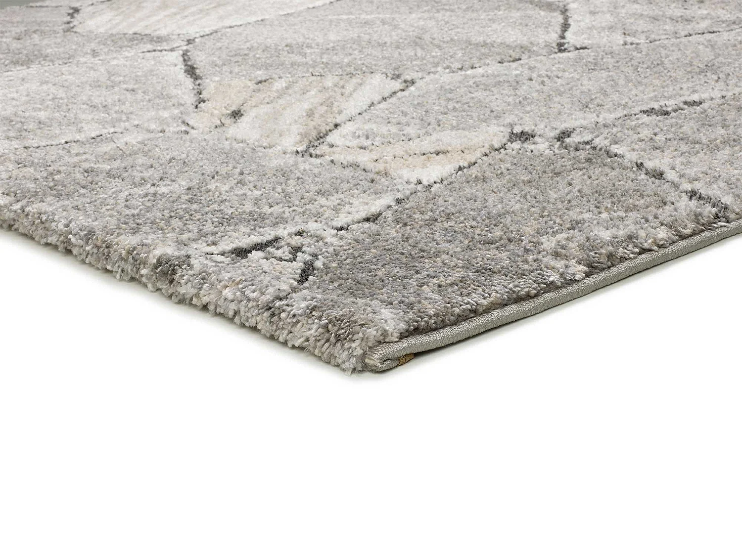 Tappeto interno - shaggy moderno - grigio - 160 x 230 cm - KIVET
