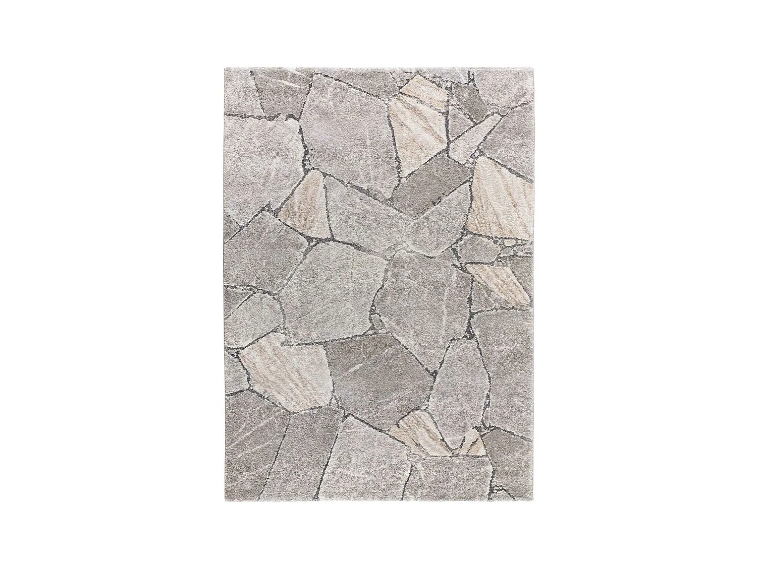 Hochflorteppich - modern shaggy - grau - 140x200 cm - KIVET