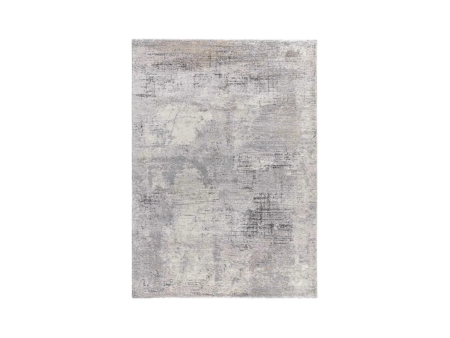 Hochflorteppich - abstrakt shaggy - grau - 80x150 cm - KIVET