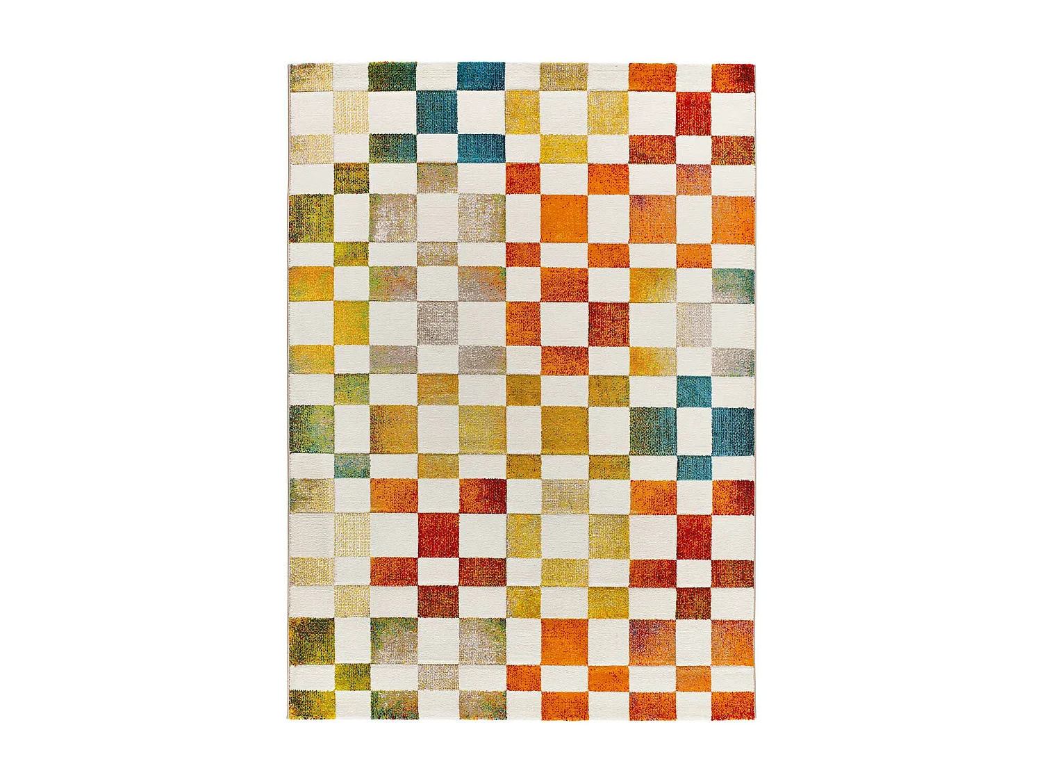 Tapete interior - geométrico - multicolorido - 120 x 170 cm - BRUNEI