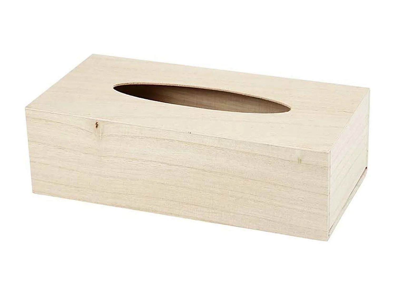 4 boîtes à mouchoirs en bois 27 x 14 x 8 cm