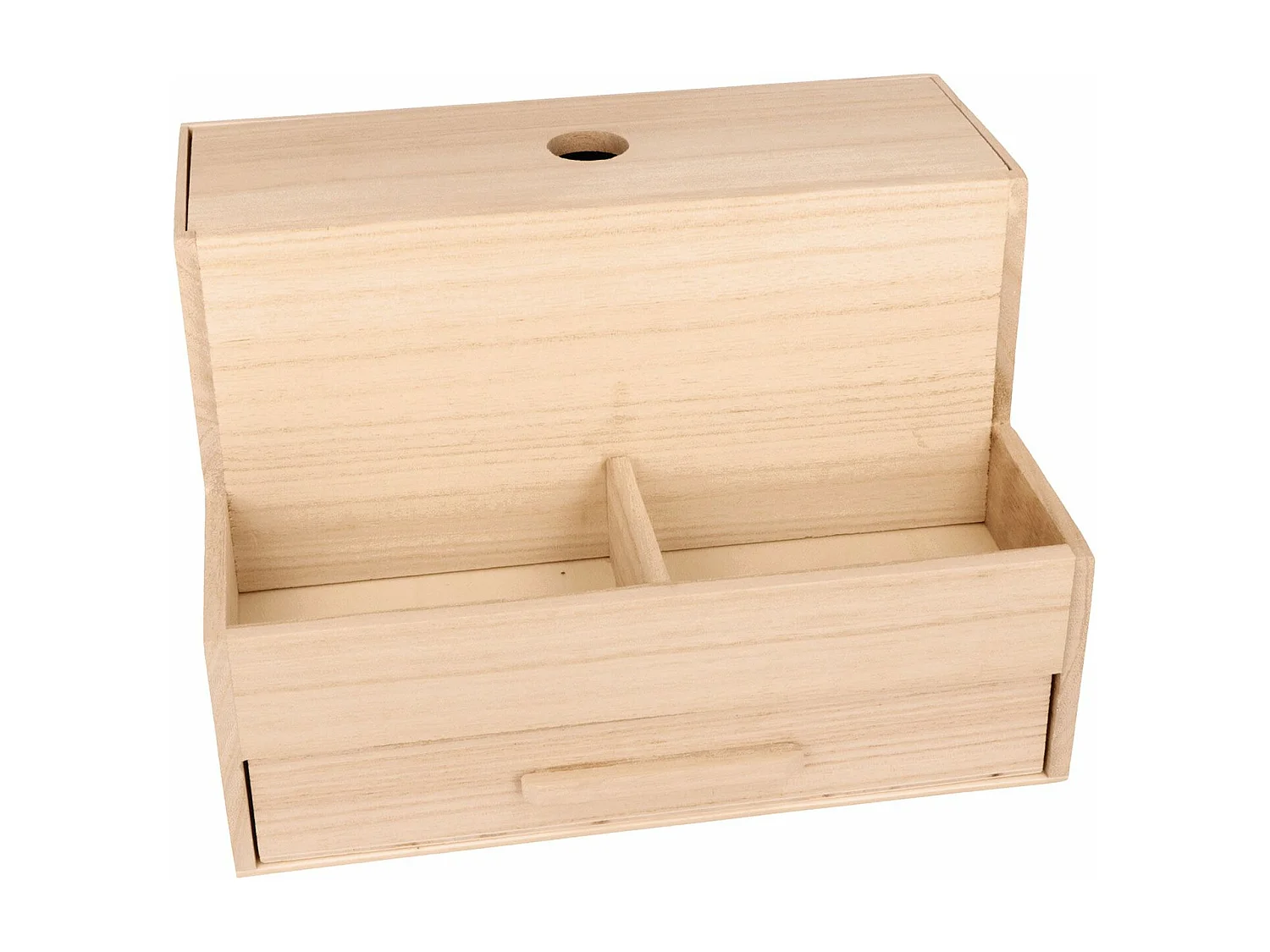 Boîte de rangement en bois 16 x 25 x 18 cm