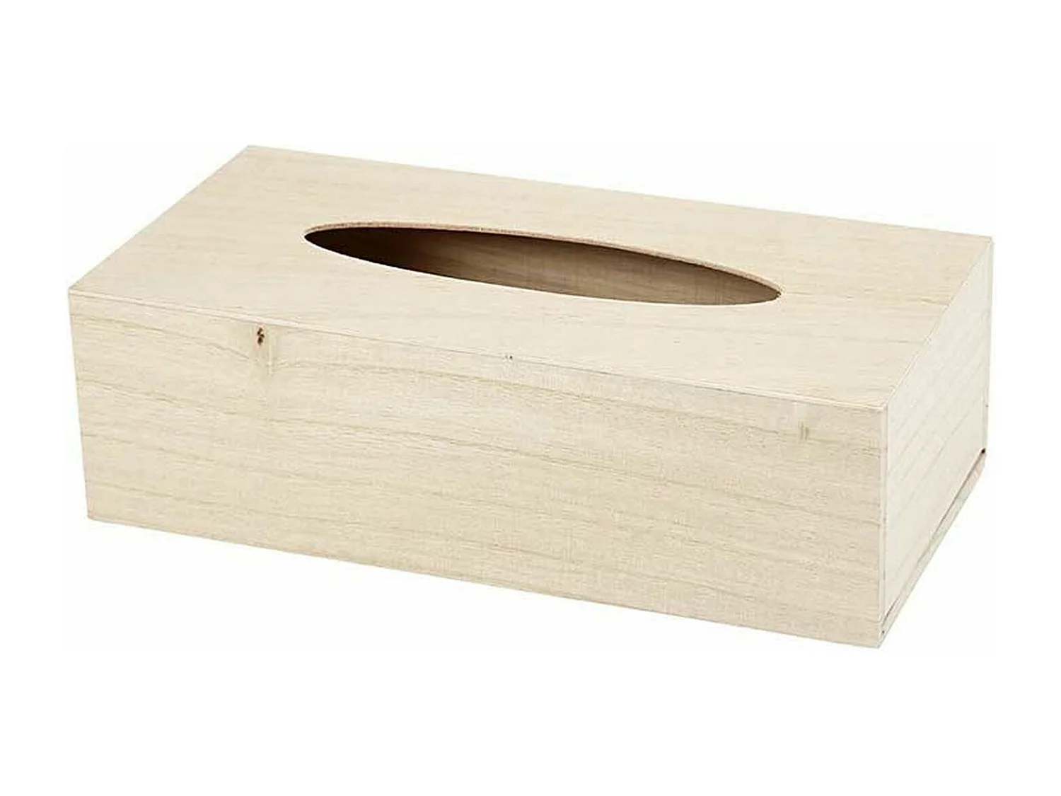 2 boîtes à mouchoirs en bois 27 x 14 x 8 cm