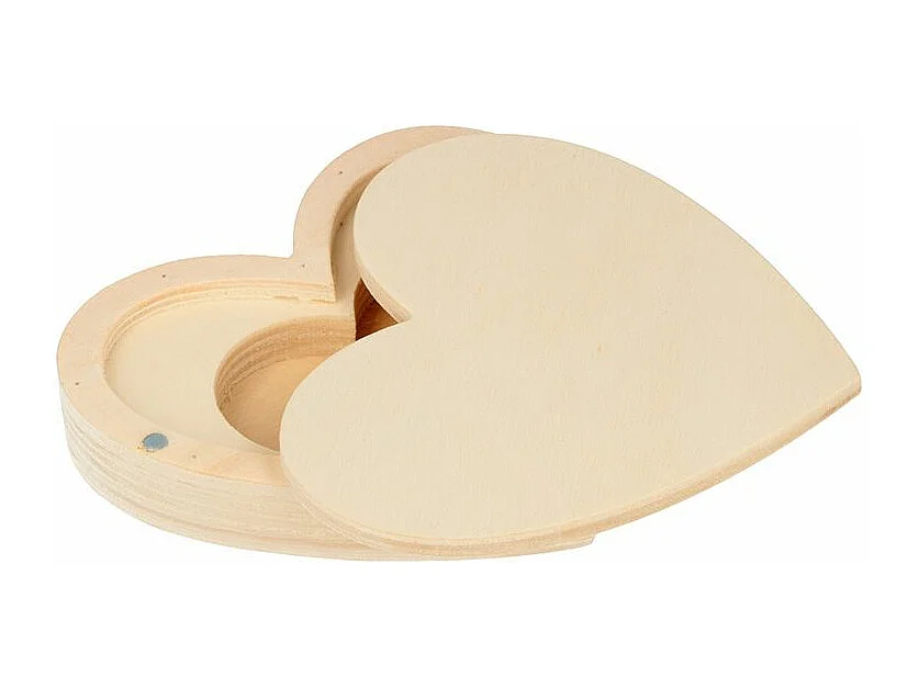 Boîte à alliances coeur 10 x 9 x 2 cm