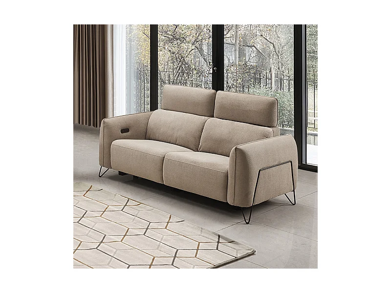 Canapé 2 places relax électrique 4311 beige