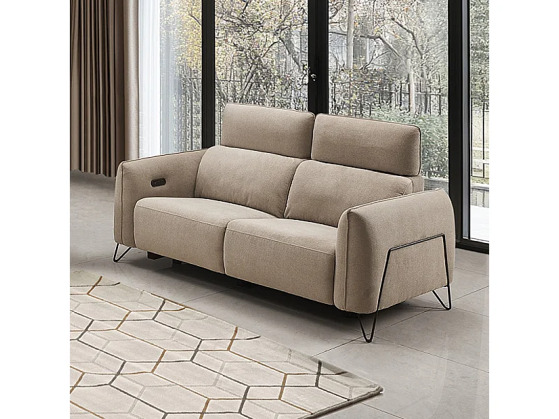 Canapé 2 places relax électrique 4311 beige