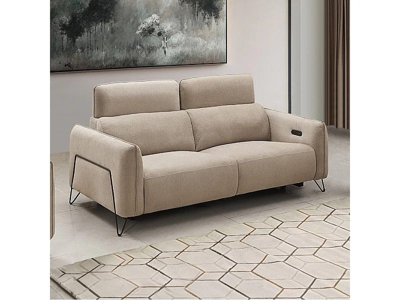 Canapé 3 places relax électrique 4311 beige