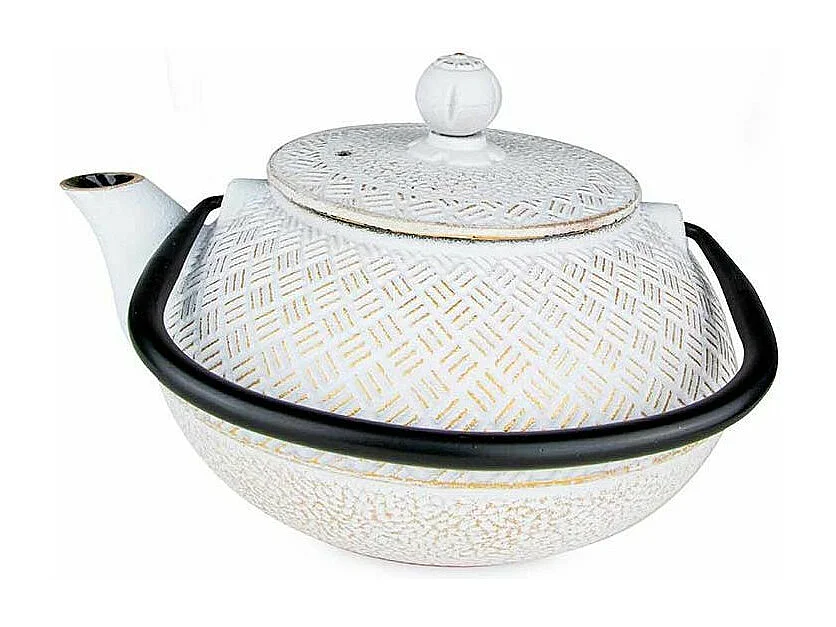 Théière en fonte Tamayuki blanche - 800 ml