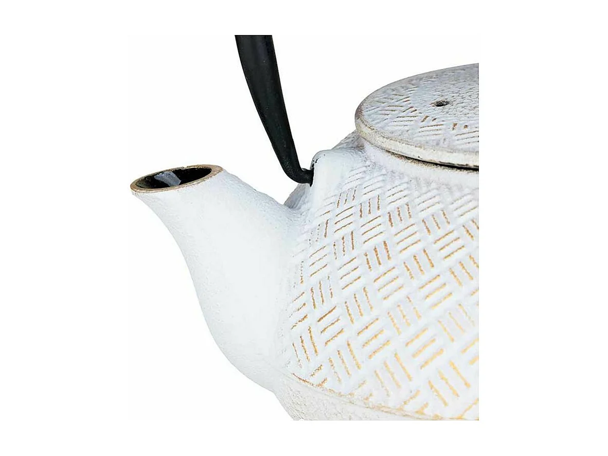 Théière en fonte Tamayuki blanche - 800 ml