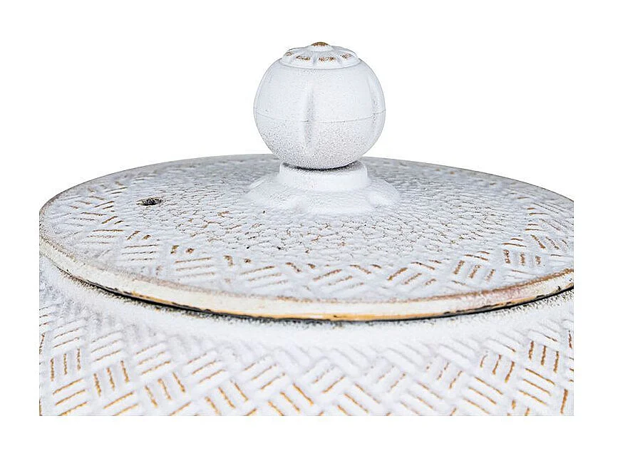 Théière en fonte Tamayuki blanche - 800 ml