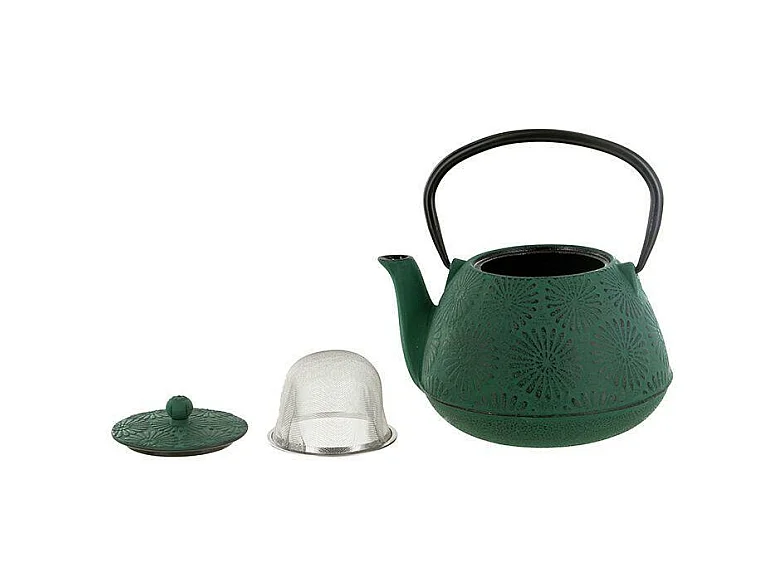 Théière en fonte Hanami vert émeraude - 1,2 L