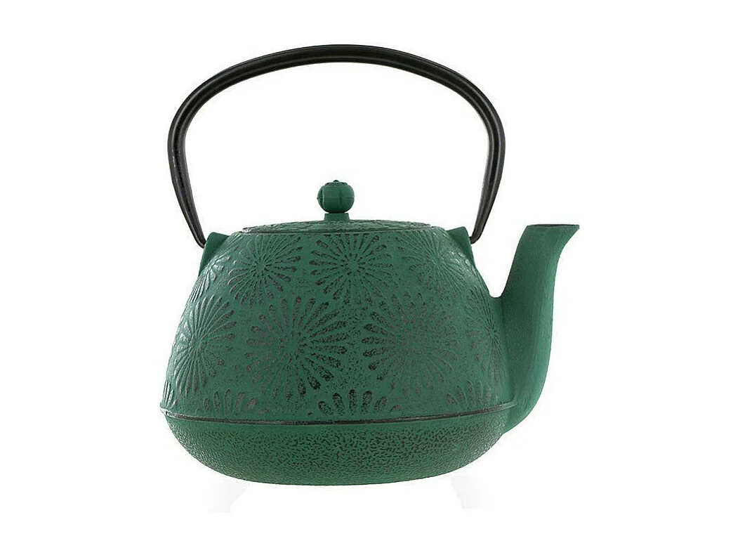 Tetera de hierro fundido Hanami verde esmeralda 1,2 L