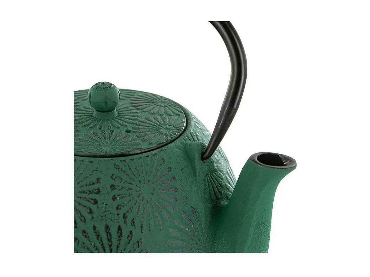 Tetera de hierro fundido Hanami verde esmeralda 1,2 L