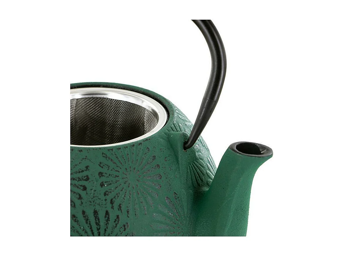 Tetera de hierro fundido Hanami verde esmeralda 1,2 L