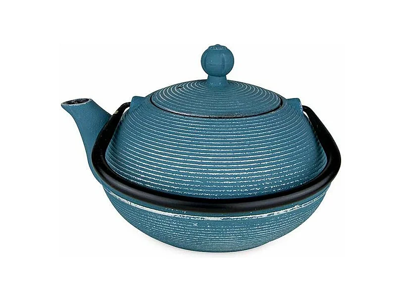 Théière en fonte Asagao bleue - 900 ml