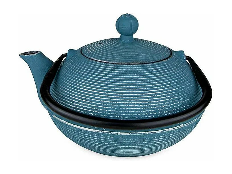 Théière en fonte Asagao bleue - 900 ml