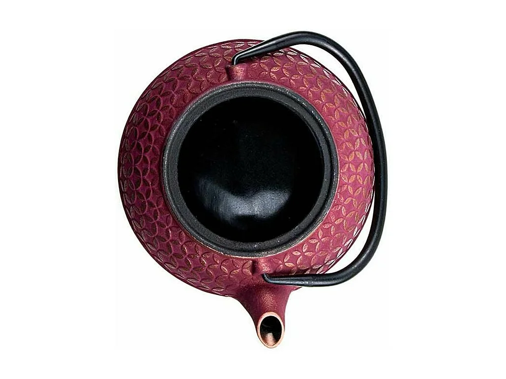 Tetera de hierro fundido Tsubaki rosa 0,6 L