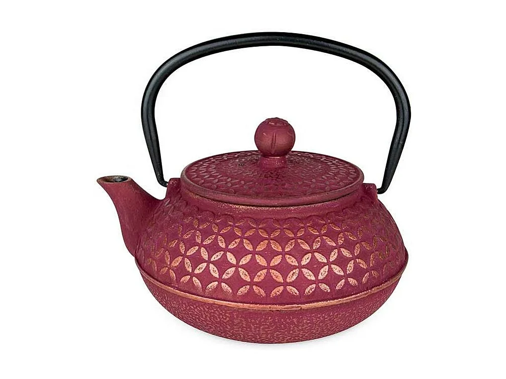 Tetera de hierro fundido Tsubaki rosa 0,6 L