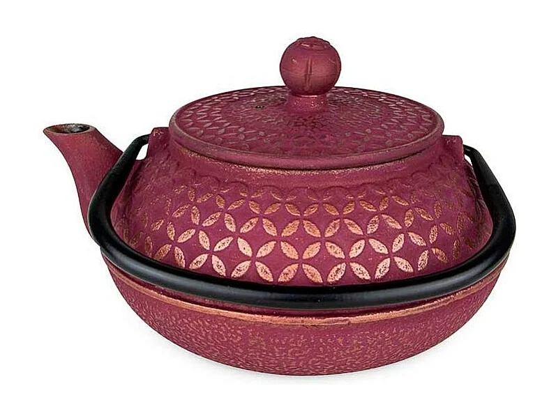 Tetera de hierro fundido Tsubaki rosa 0,6 L