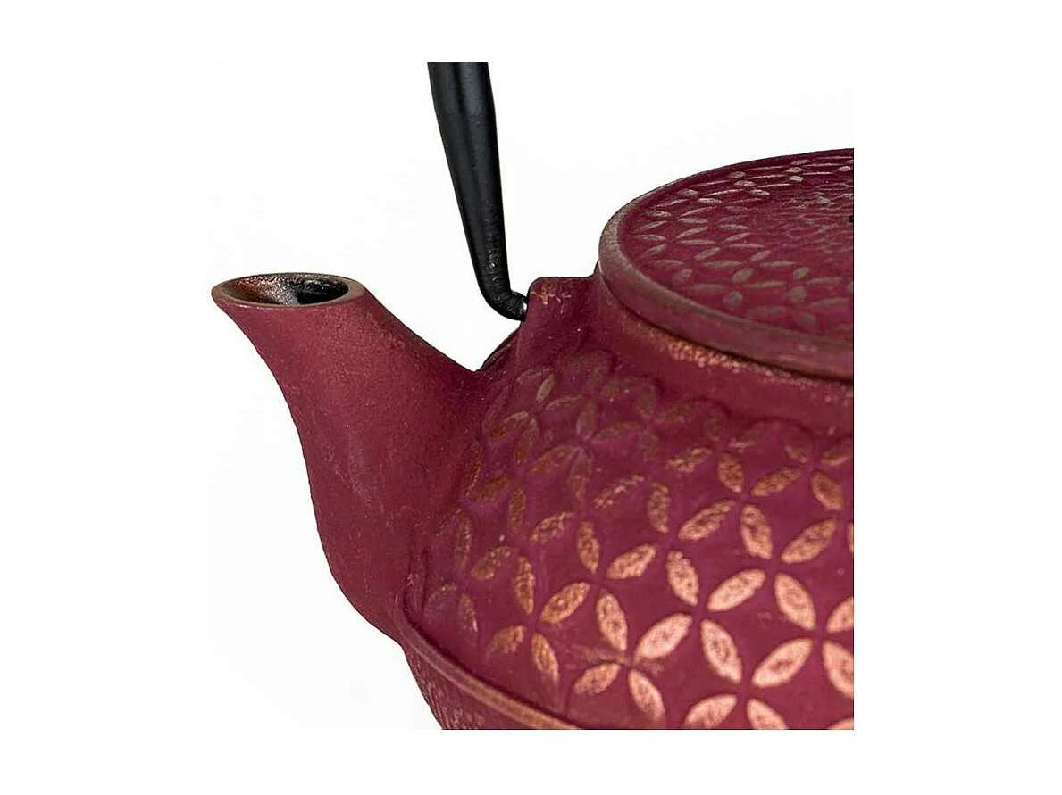 Tetera de hierro fundido Tsubaki rosa 0,6 L