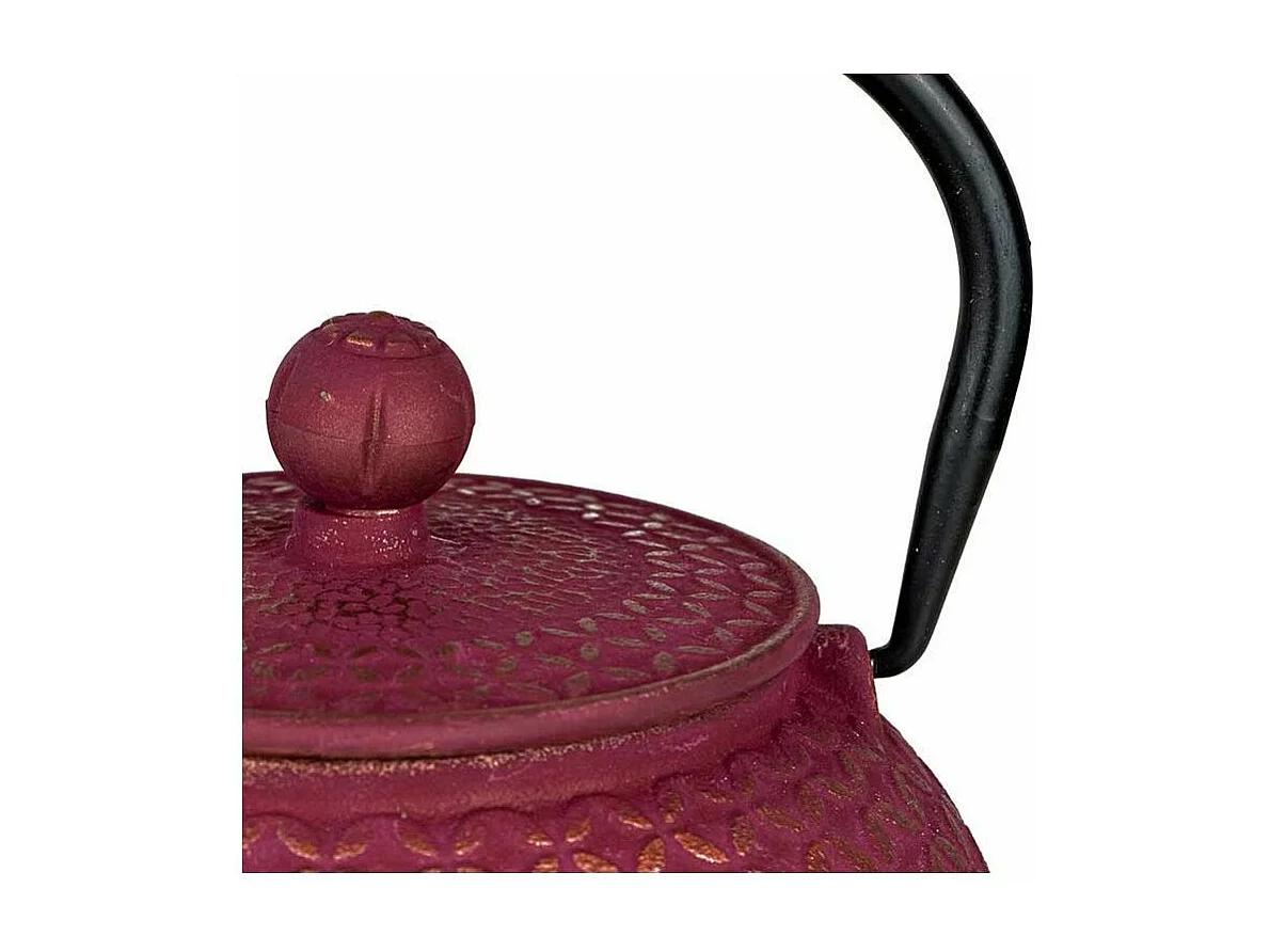 Tetera de hierro fundido Tsubaki rosa 0,6 L