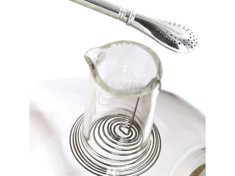 Théière en verre et bambou 1 L + paille inox avec filtre