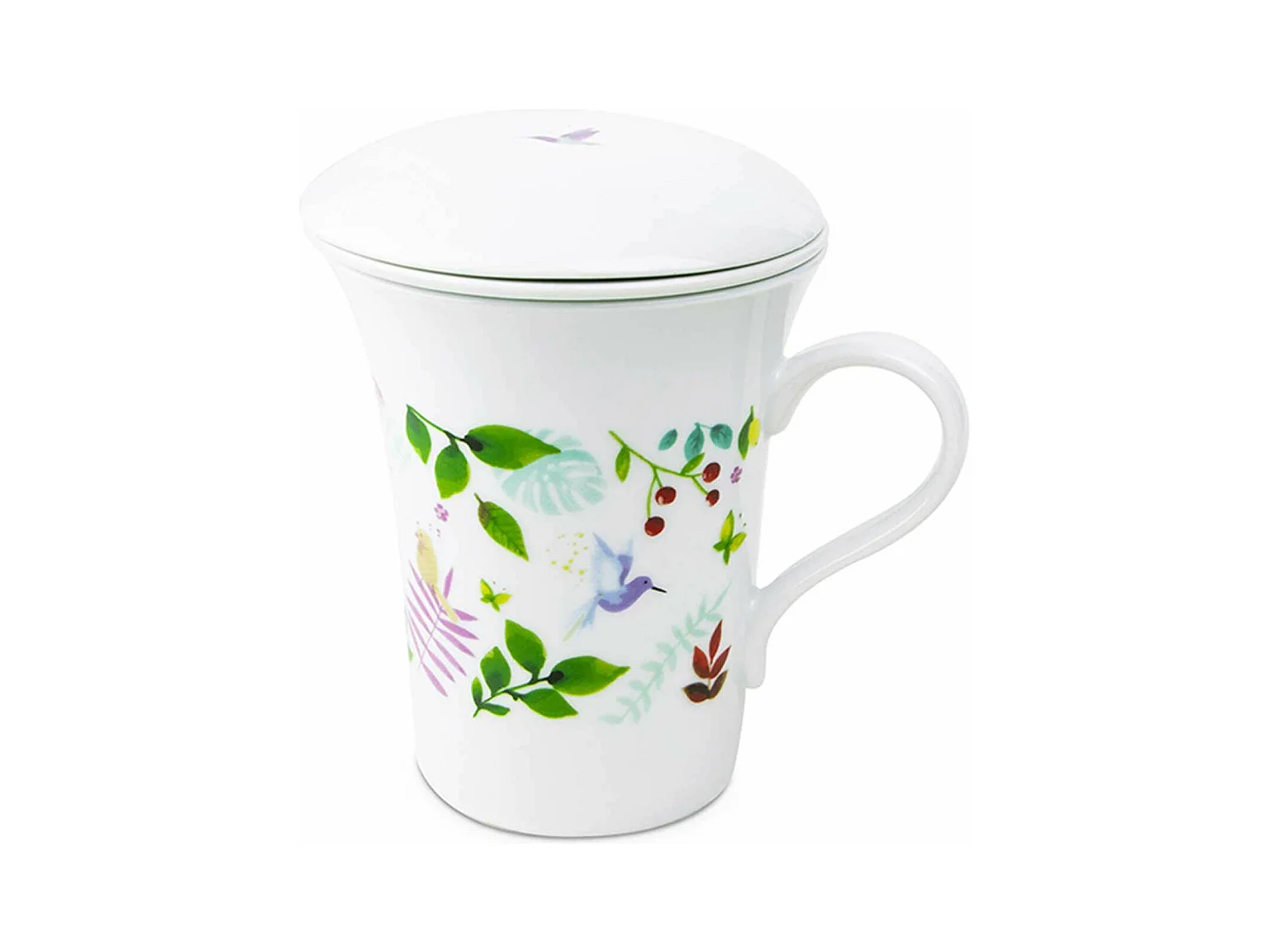 Tisanière fleurie - porcelaine - 250 ml