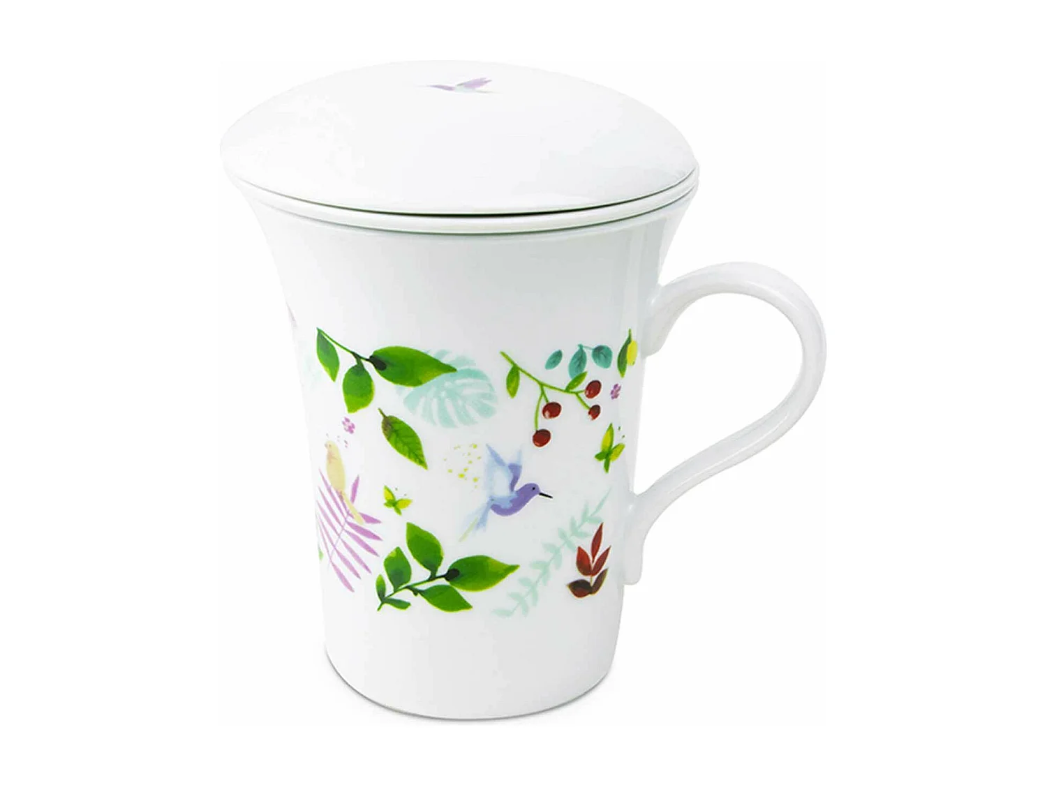 Tisanière fleurie - porcelaine - 250 ml