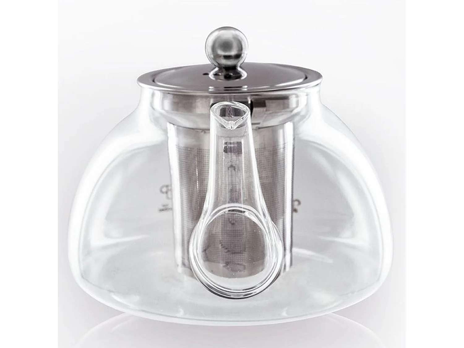 Théière en verre avec filtre en inox - 0,8 L