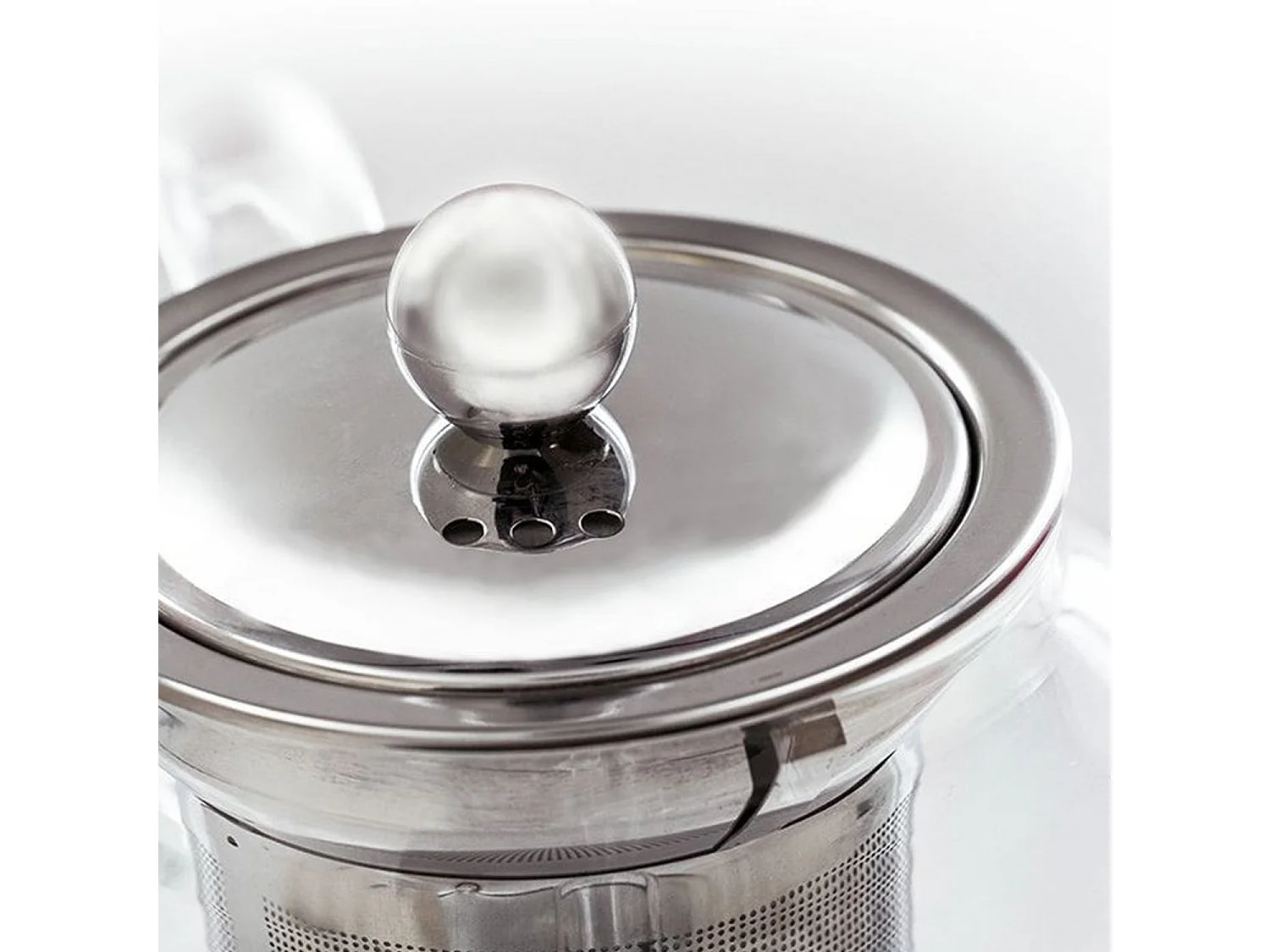 Théière en verre avec filtre en inox - 0,8 L