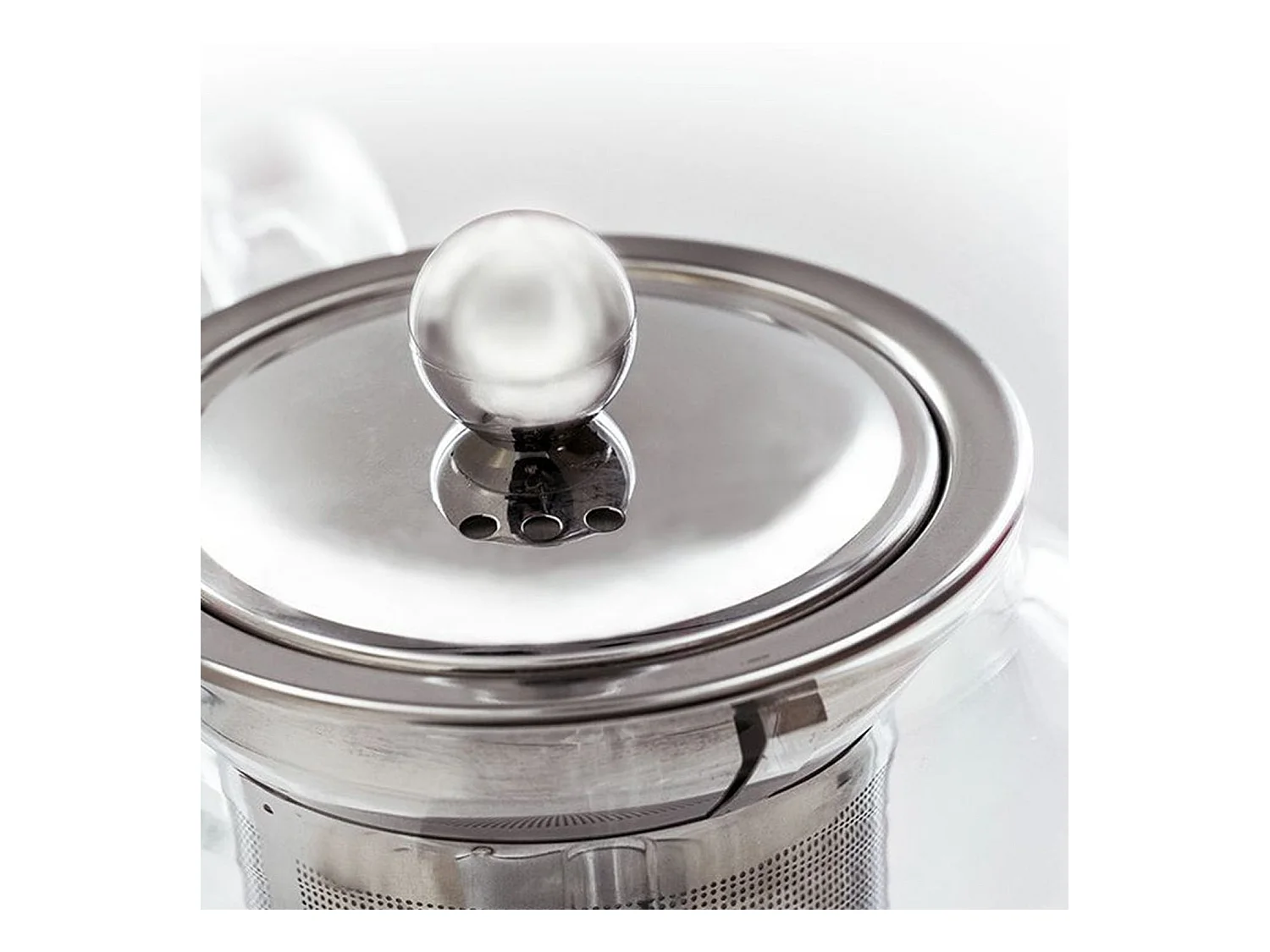 Théière en verre avec filtre en inox - 0,8 L