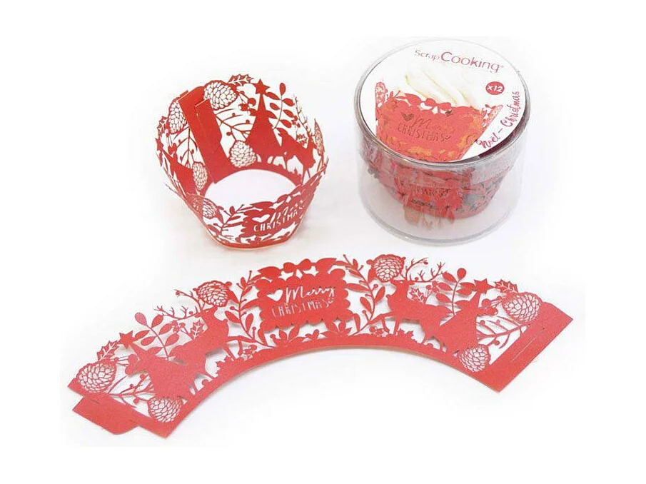 12 Contornos de magdalenas - Navidad