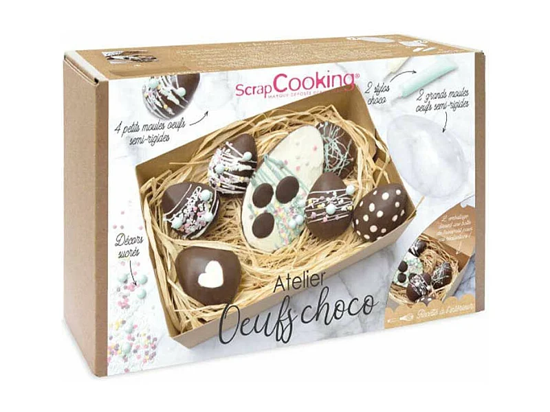 Set de preparación de huevos de chocolate