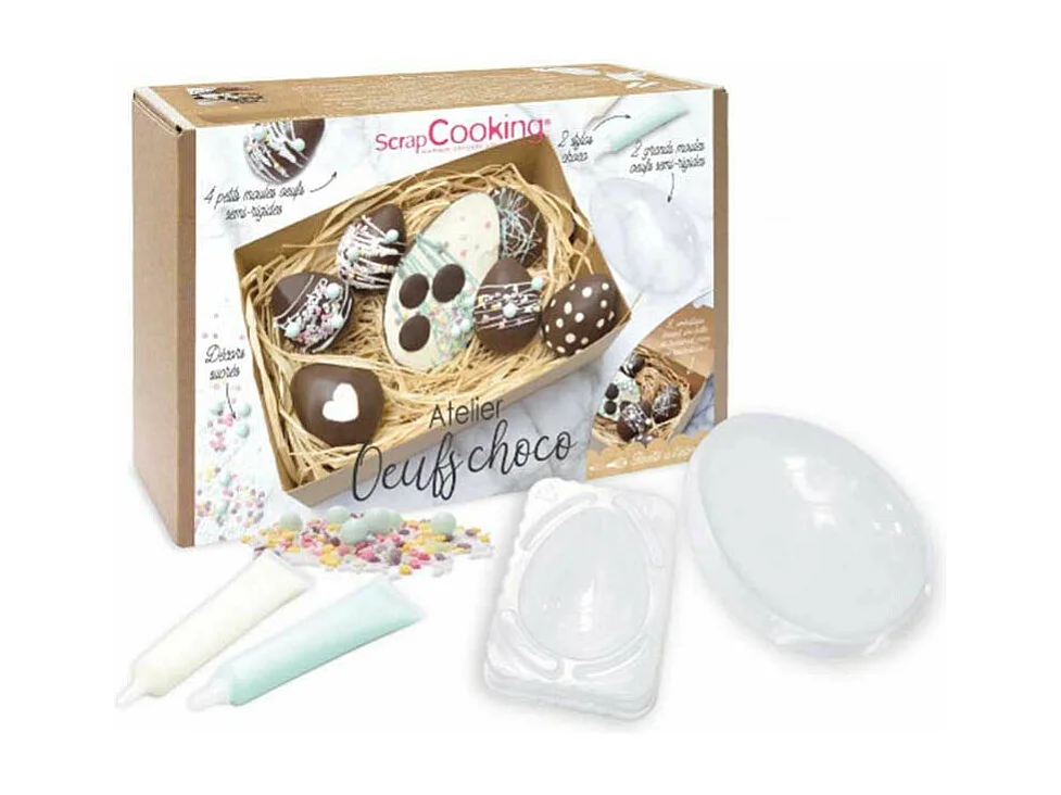 Set de preparación de huevos de chocolate