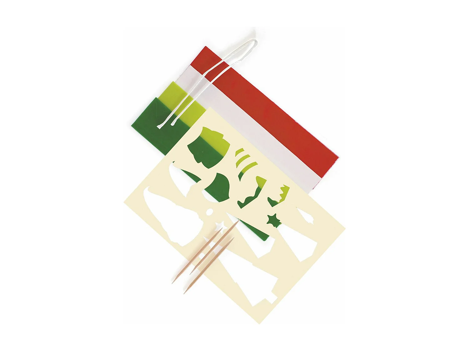 3 velas para tronco de Navidad DIY