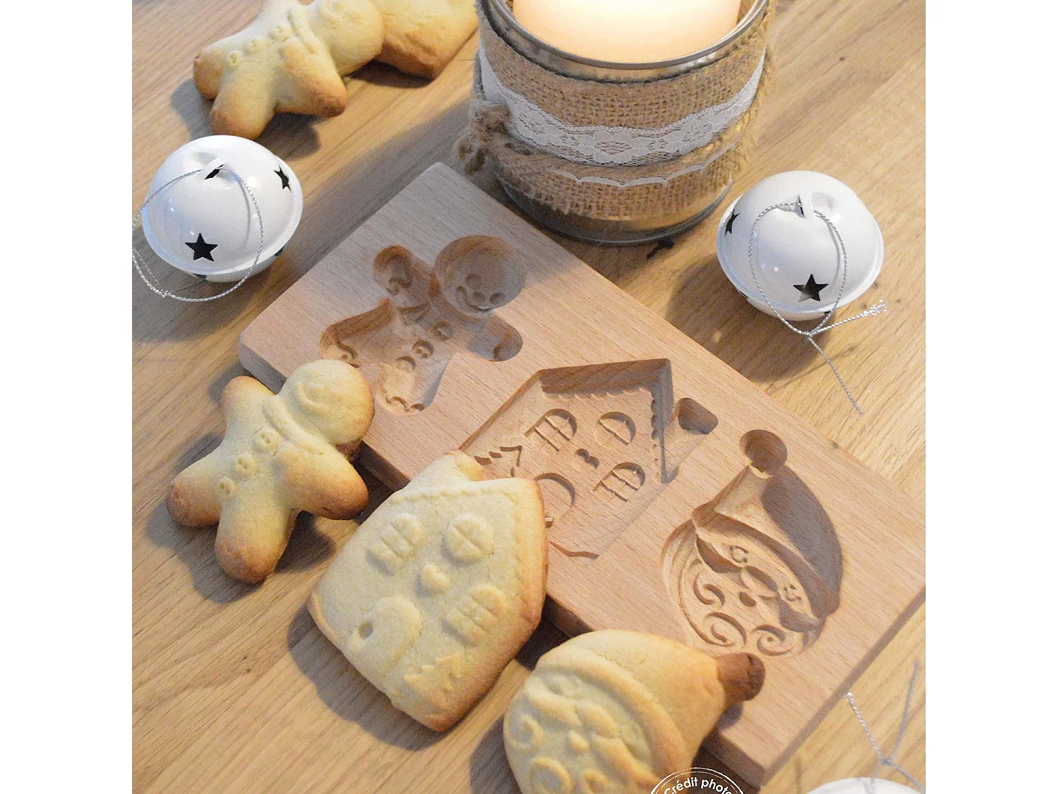 Juego de 3 cortadores de galletas rellenas - Navidad