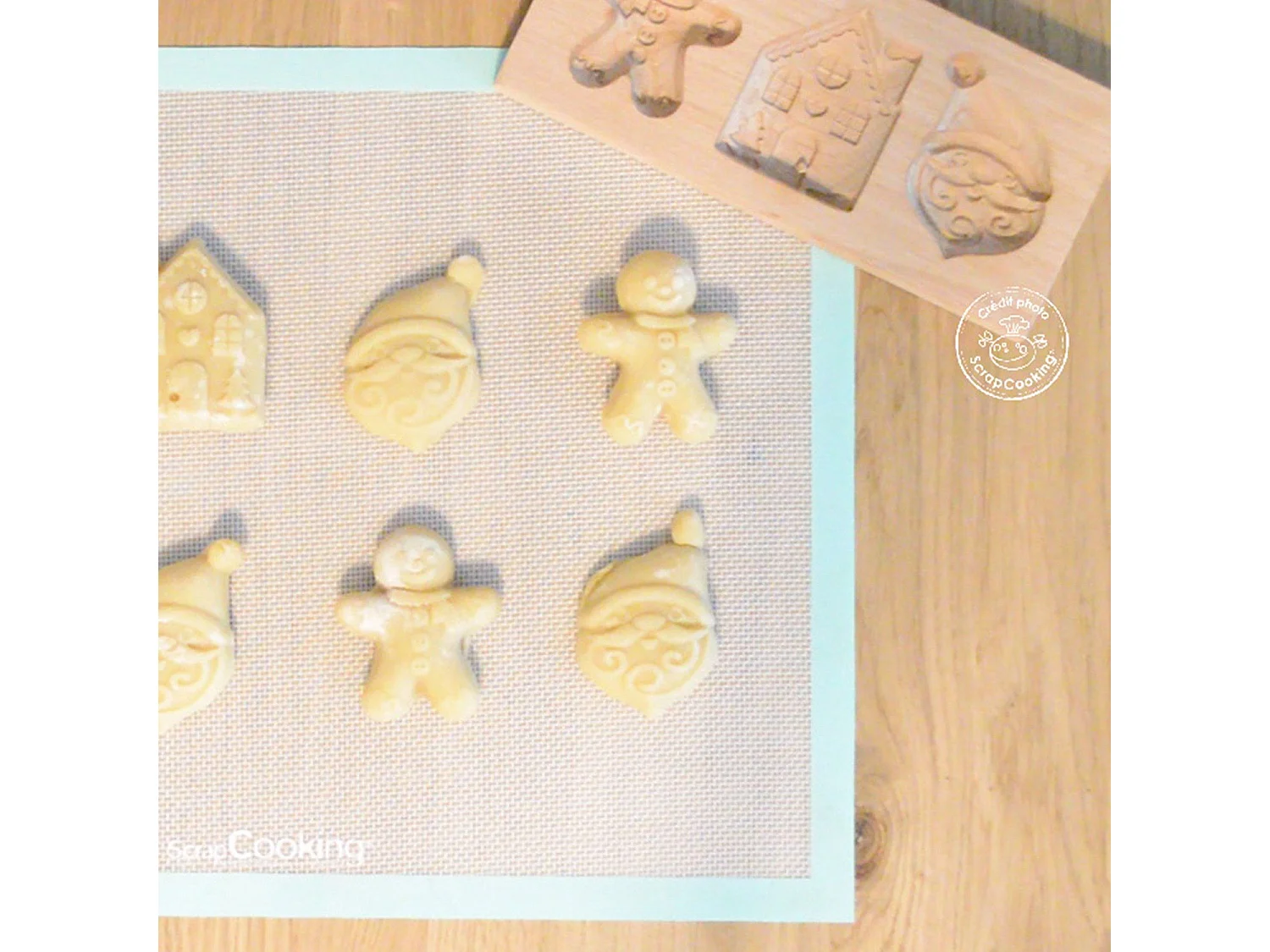 Juego de 3 cortadores de galletas rellenas - Navidad