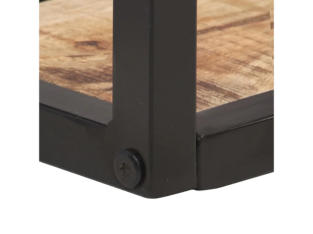 Wandschappen 2 st 40 cm ruw mangohout