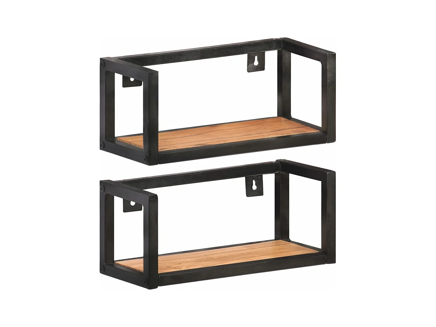 Wandregale 2 Stk. 40 cm Massivholz Akazie