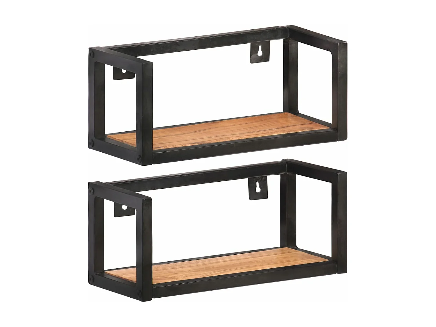 Wandregale 2 Stk. 40 cm Massivholz Akazie